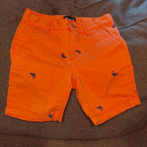Boys PLACE Orange Shark Print Shorts Size 5